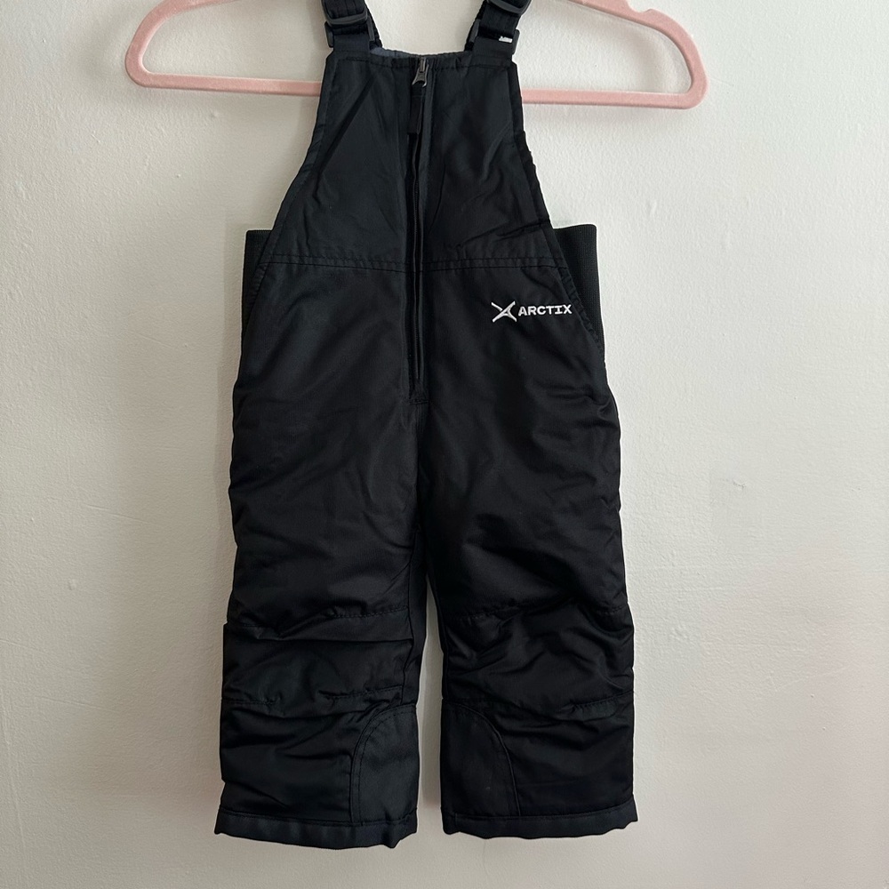 Arctix Kids Black Insulated Overalls - Picture 2 of 5